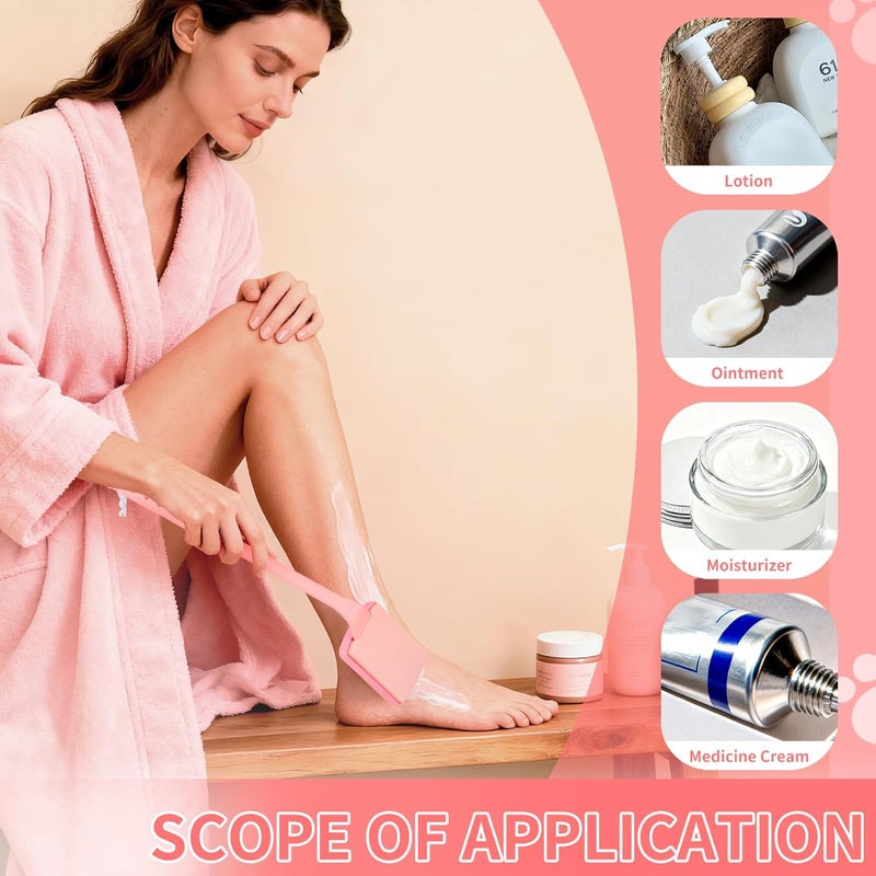 KEUYE Body Oil Applicator for Back,16" Body Oil Brush Applicator Non-Toxic Washable Foam Pad,Apply Sunscreen,Skin Cream,Medicine Moisturizer - Image 3